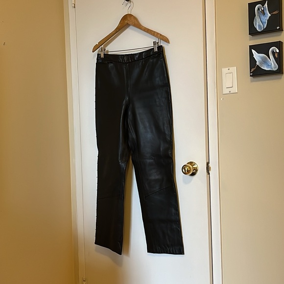 Real leather pants, size 8 (probably closer to a six) - Picture 2 of 9